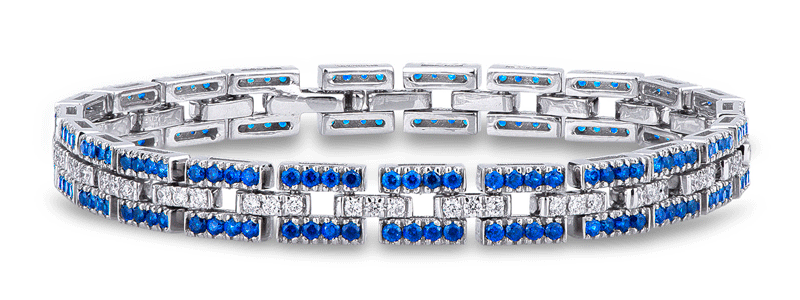 SCBR1191BBZ-Bracciale-in-oro-bianco-18k-con-elementi-di-forma-rettangolare-con-diamanti-e-zaffiri-blu-gioielli-di-valenza