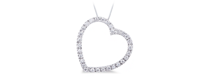 CI1384BB-Collana-con-pendente-a-cuore-in-oro-Bianco-18k-con-Diamanti-sul-contorno-gioielli-di-valenza